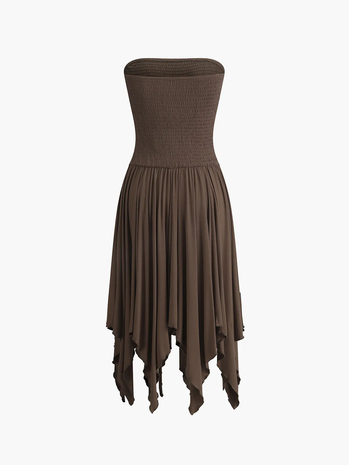 Shirred Tube Midi Dress sold by COMMENSE product image thumbnail 2