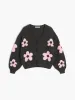Color Block Floral Cardigan sold by COMMENSE