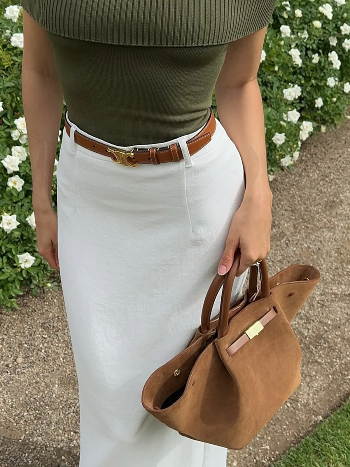 Elegant Slit Back Maxi Skirt Without Belt sold by COMMENSE product image thumbnail 3