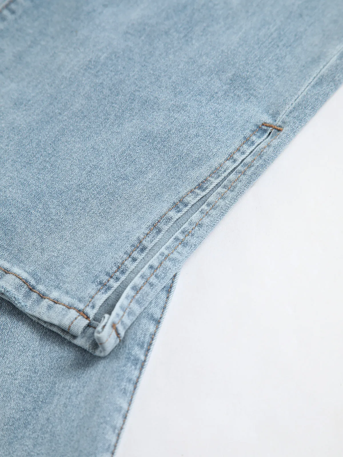 Split Straight Leg Pants sold by COMMENSE product image thumbnail 4