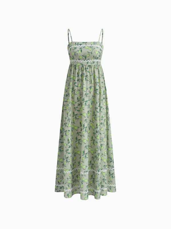 Floral Print Cami Long Dress sold by COMMENSE