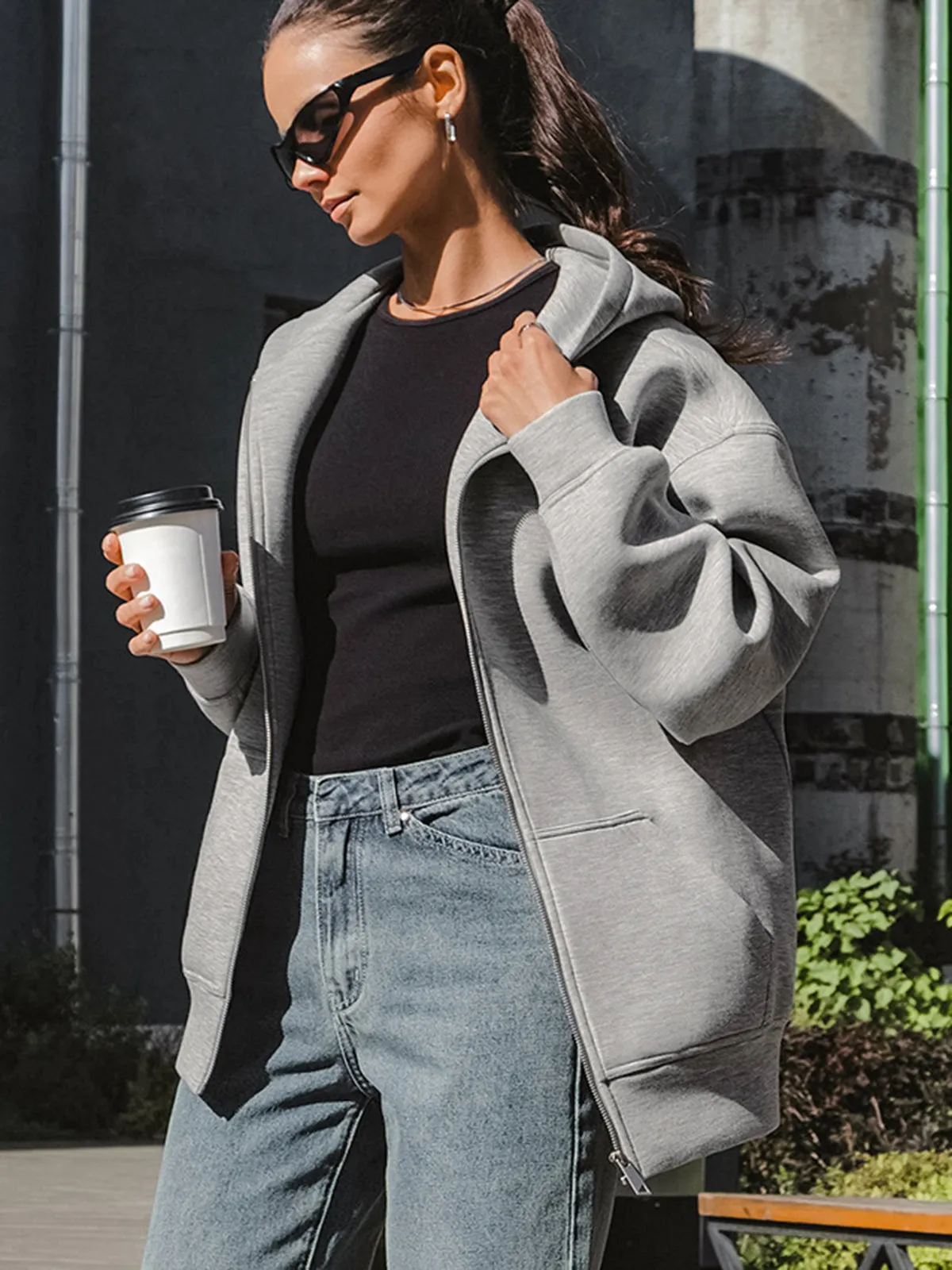 Live Freely Oversized Hoodie sold by COMMENSE product image thumbnail 5