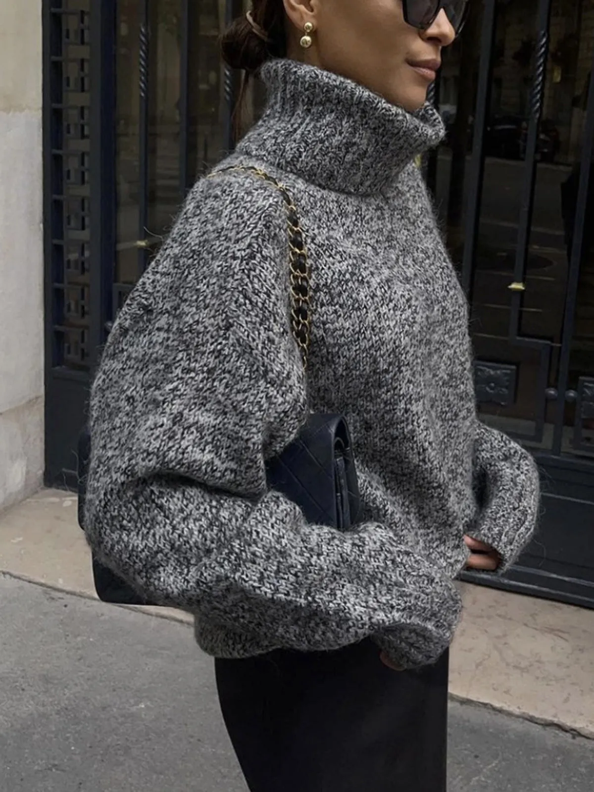 Minimalist Turtleneck Sweater sold by COMMENSE