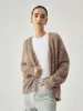 Button-down Fuzzy Cardigan sold by COMMENSE