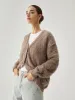 Button-down Fuzzy Cardigan sold by COMMENSE