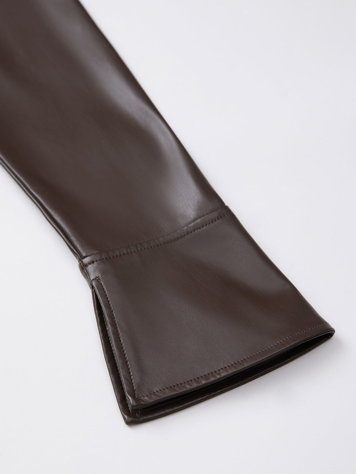 Faux Leather Ruched Midi Dress sold by COMMENSE product image thumbnail 2