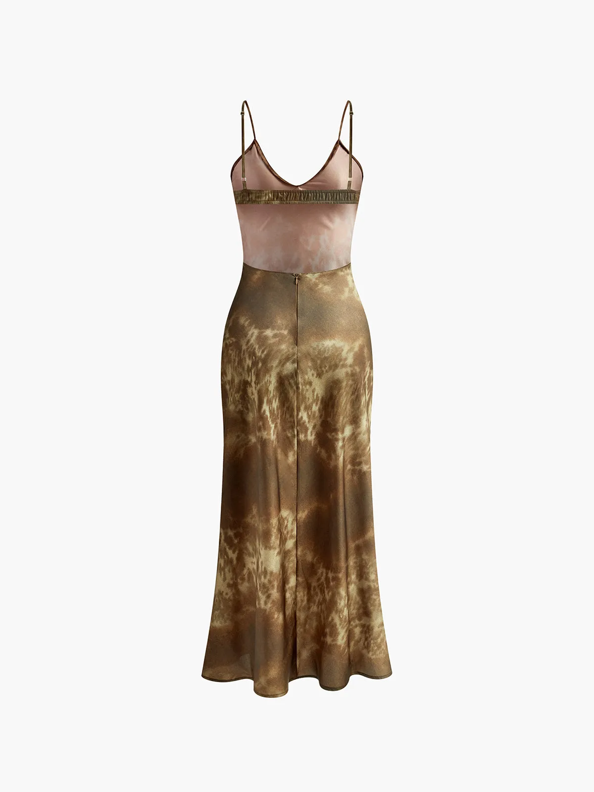 Print Backless Zipper Cami Dress sold by COMMENSE product image thumbnail 2