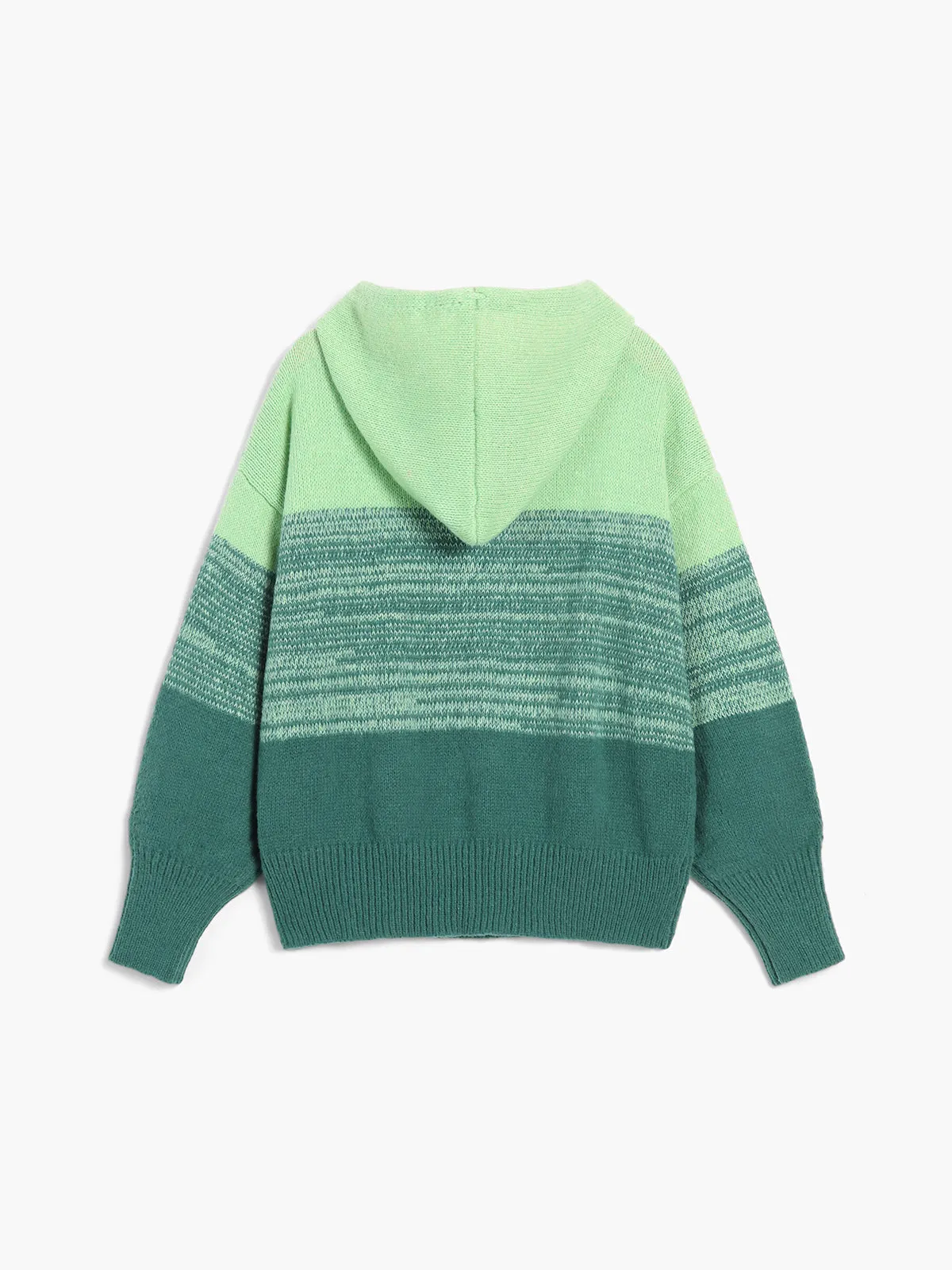 Ombre Greeness Hoodie Sweater sold by COMMENSE product image thumbnail 3