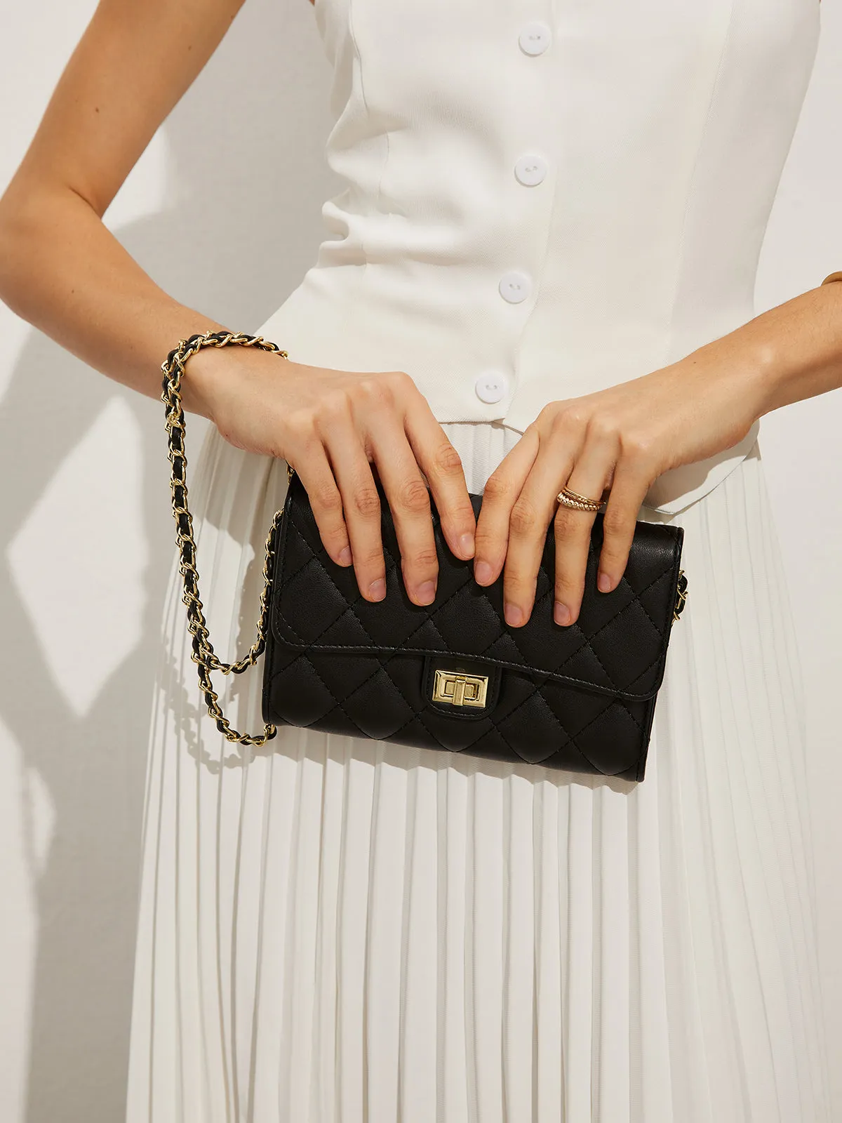 Vintage Quilted Clutch Bag sold by COMMENSE product image thumbnail 3