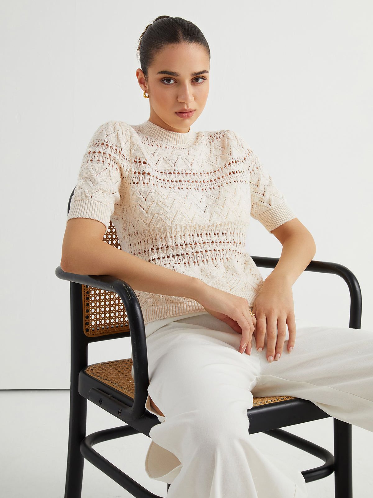 Classic Cable Knit Top sold by COMMENSE product image thumbnail 3