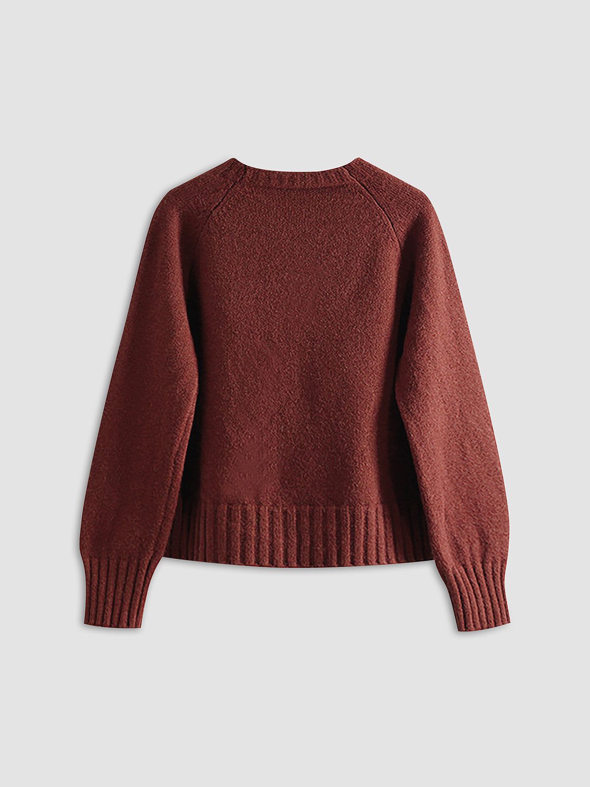 Burgundy Soft Sweater sold by COMMENSE product image thumbnail 2
