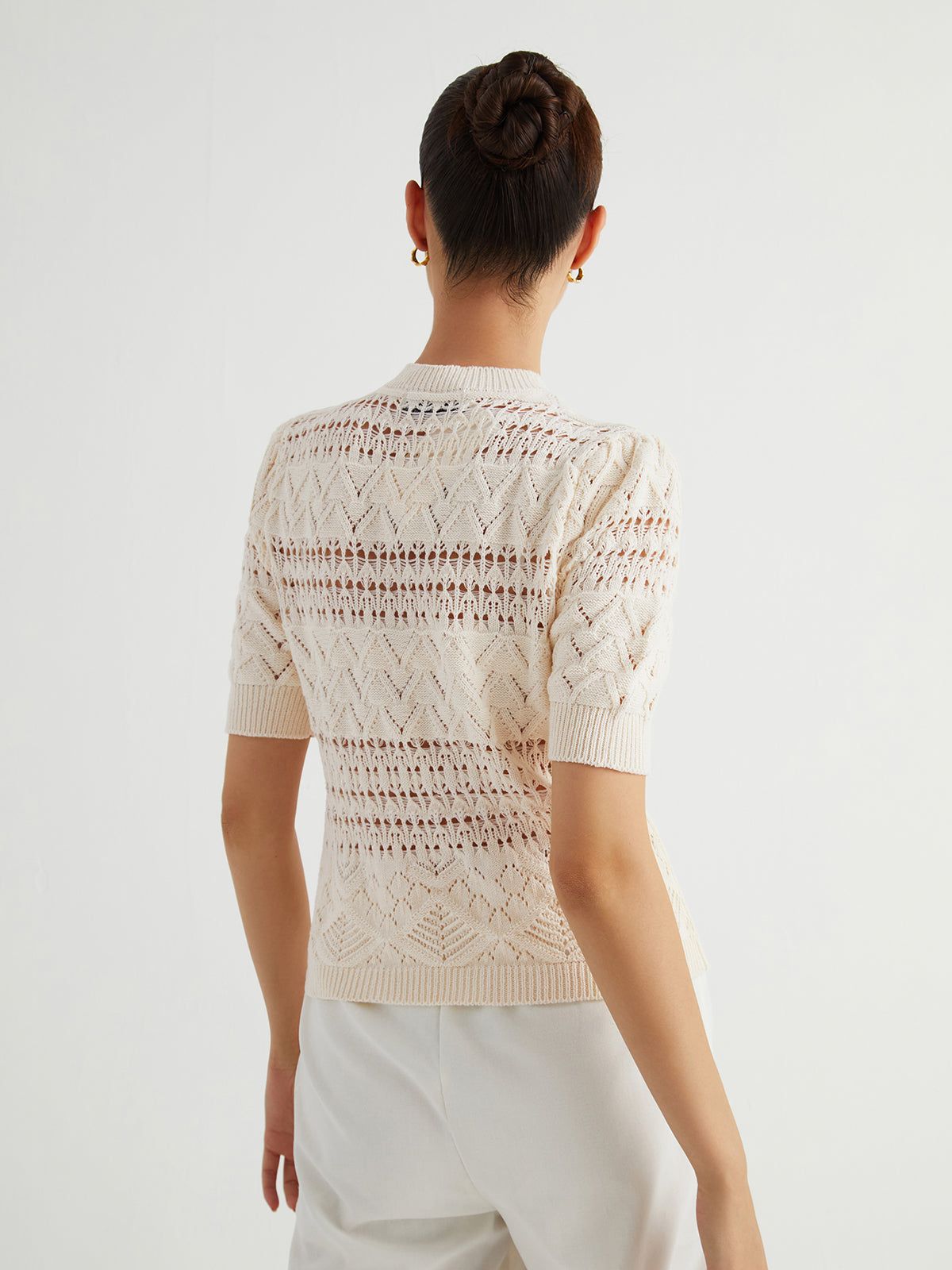 Classic Cable Knit Top sold by COMMENSE product image thumbnail 4