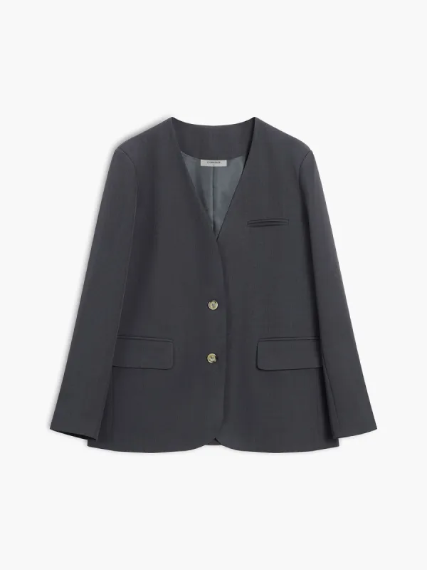 Classy Single Breasted Blazer sold by COMMENSE