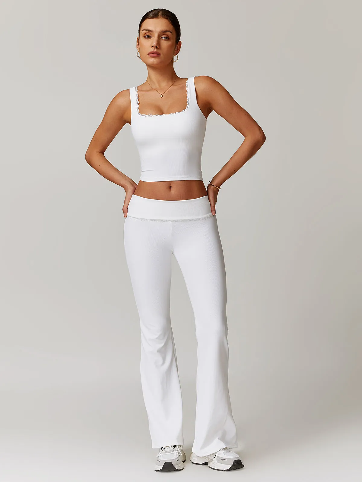 Lettuce Trim Jersey Bodycon Active Top sold by COMMENSE product image thumbnail 3