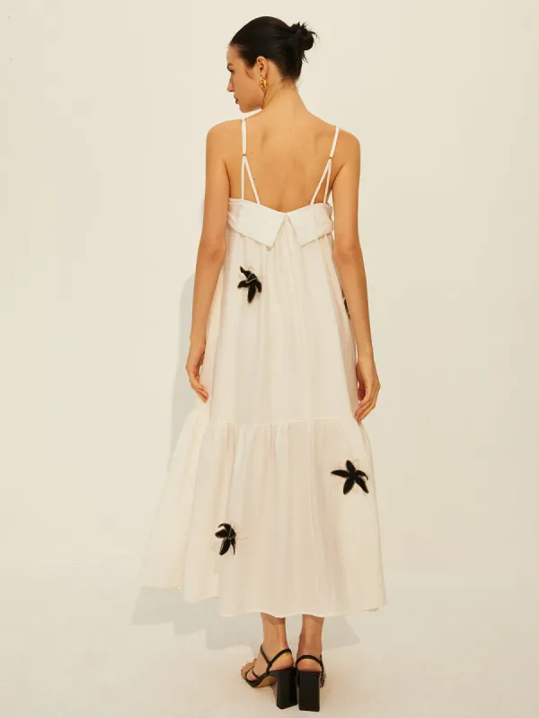 Cotton & Linen Oversized Embroidery Dress sold by COMMENSE