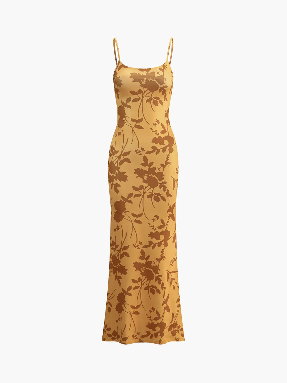 Floral Print Cami Long Dress sold by COMMENSE