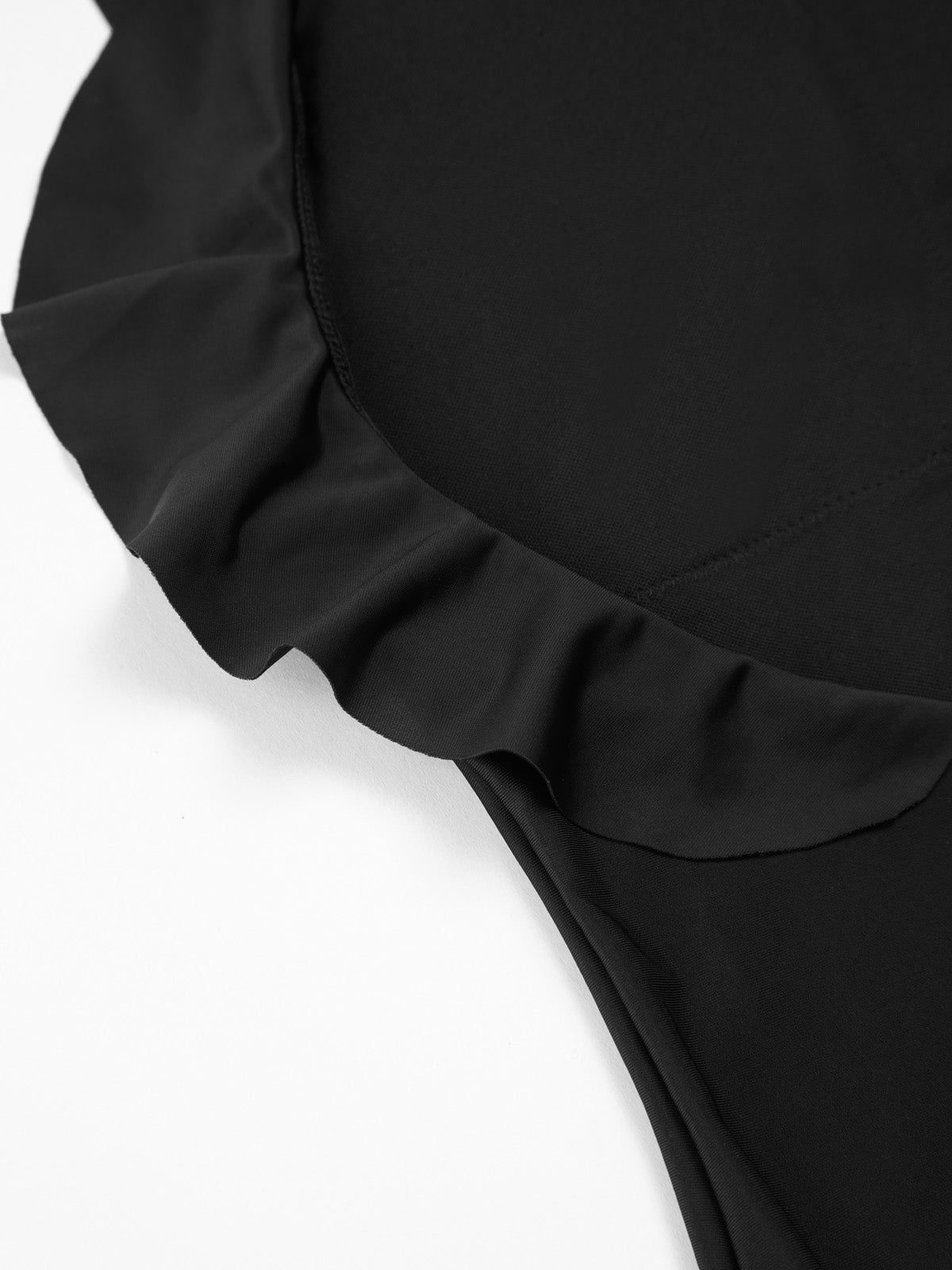 Ruffle Hem Open Back One-Piece Swimsuit sold by COMMENSE product image thumbnail 3