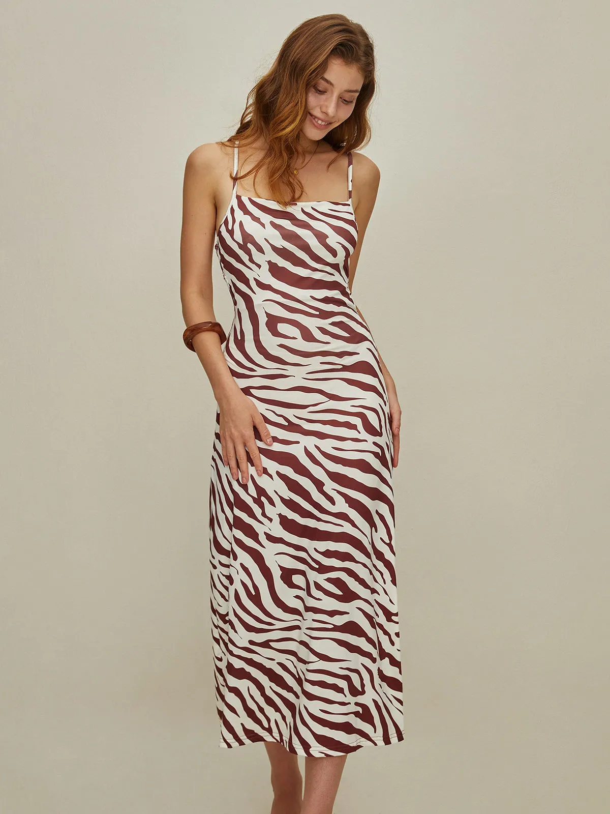 Backless Cami Midi Dress sold by COMMENSE product image thumbnail 2