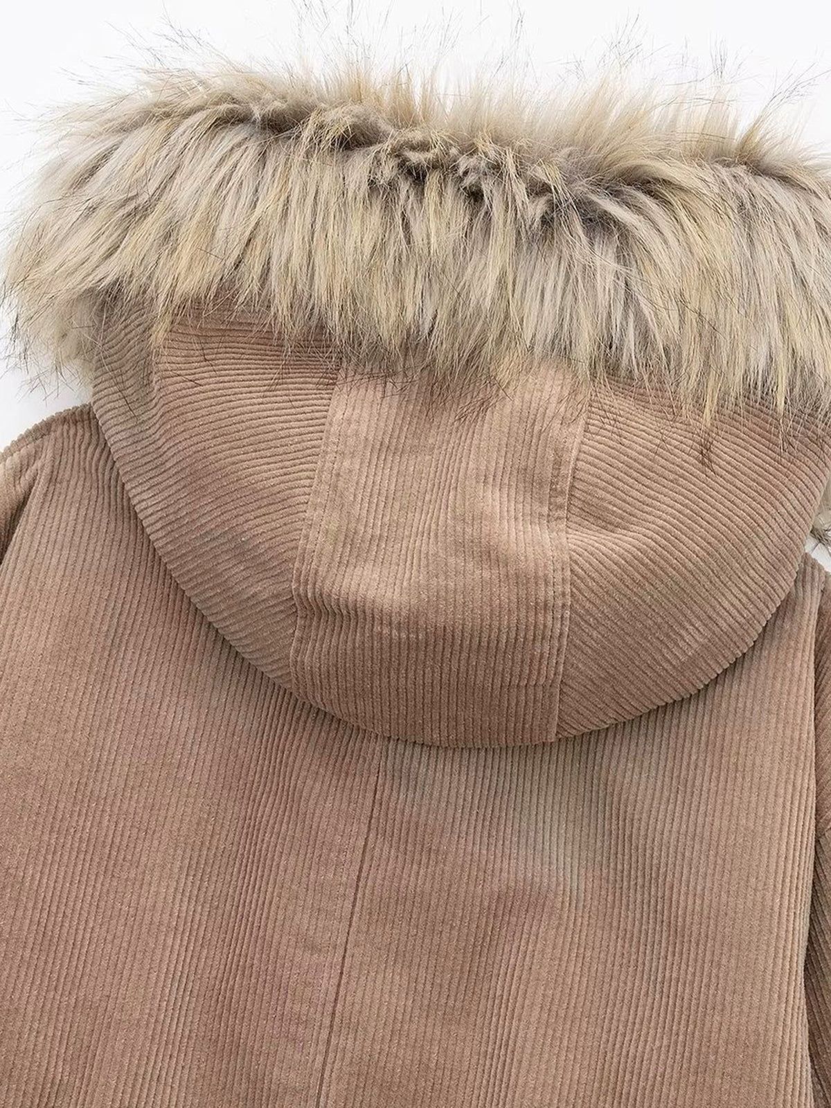 Fluffy Trim Winter Coat sold by COMMENSE product image thumbnail 3