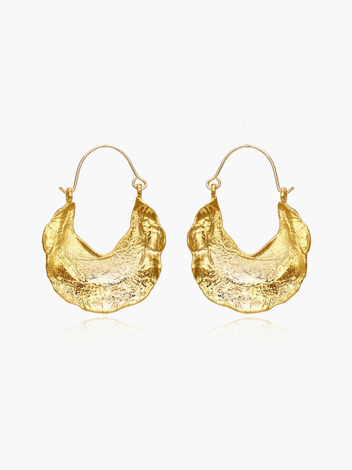 Golden Leaf Earrings sold by COMMENSE product image thumbnail 3