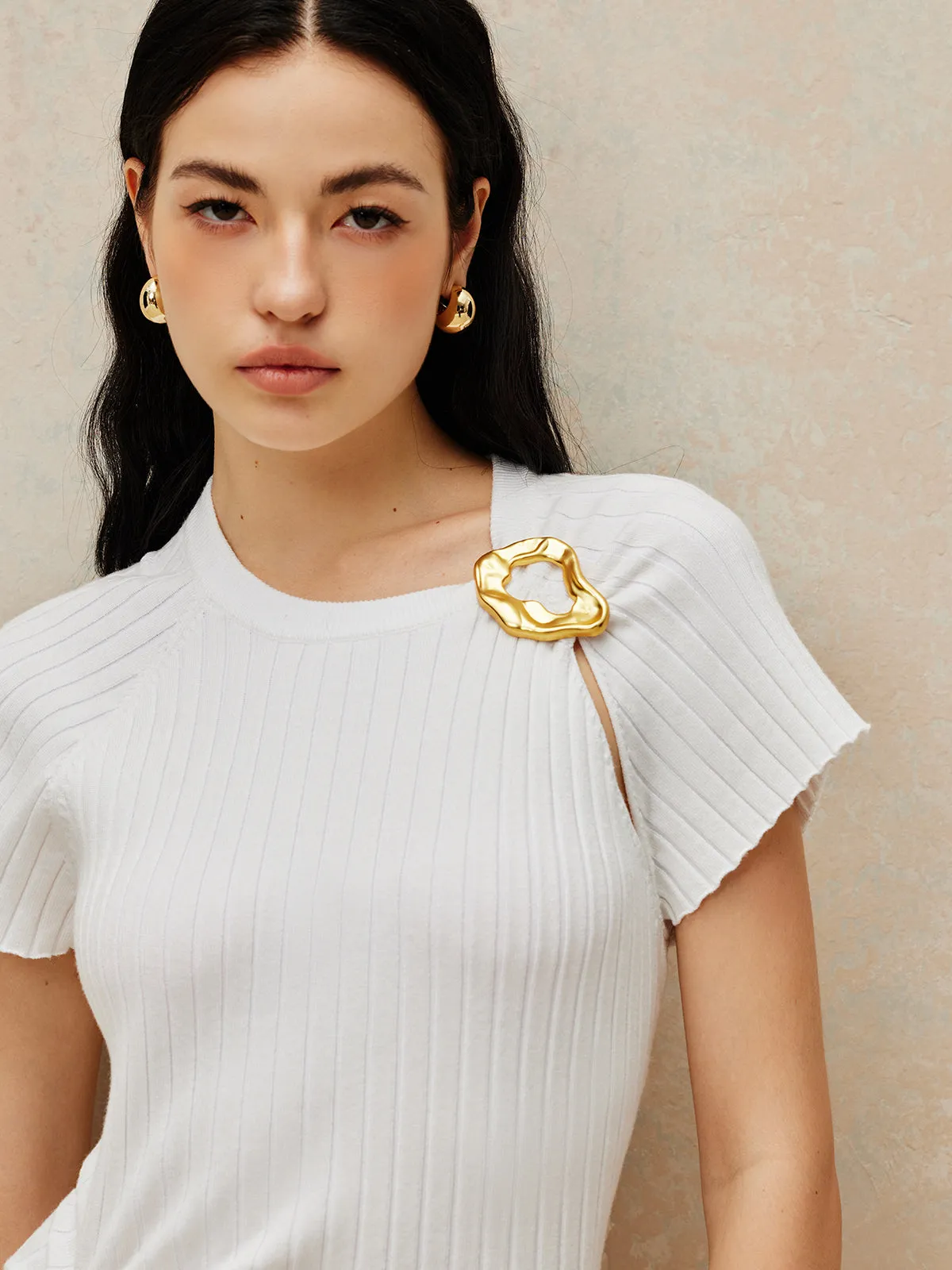 Metal Decoration Sweater Dress sold by COMMENSE product image thumbnail 4