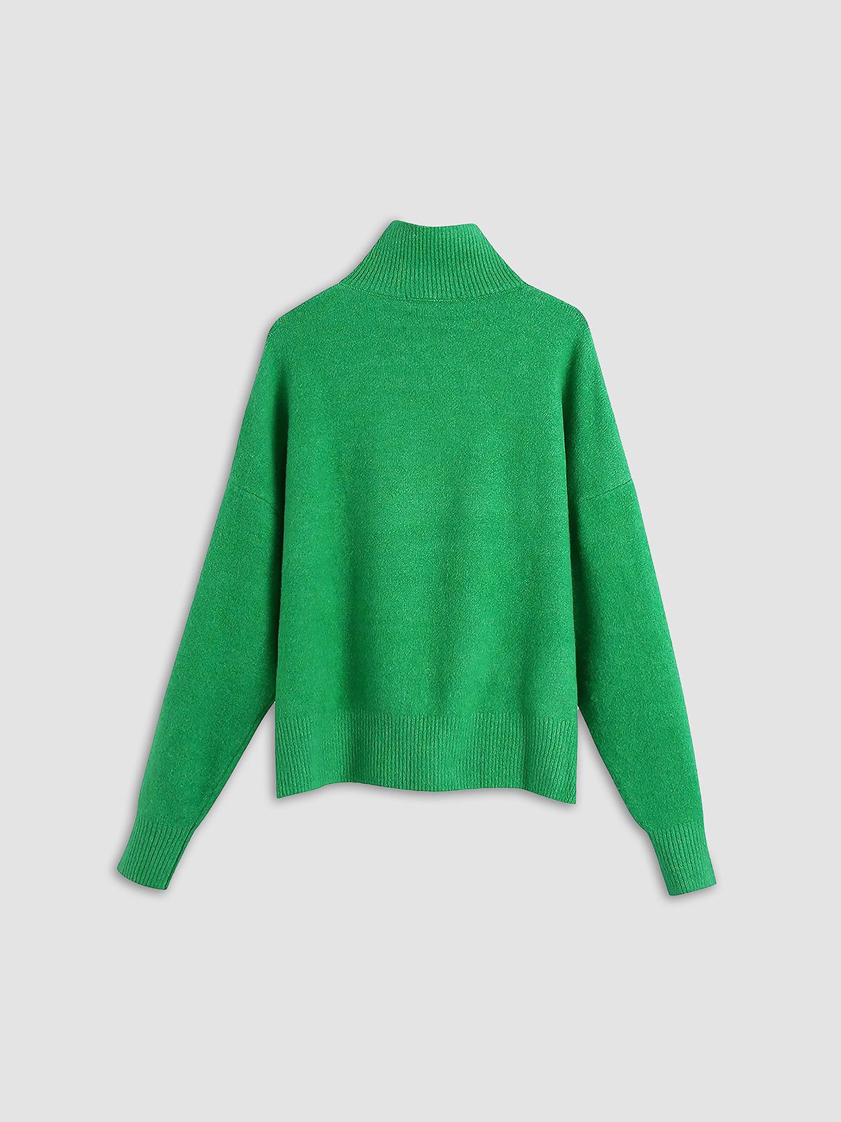 Knitted Mock Neck Sweater sold by COMMENSE product image thumbnail 2