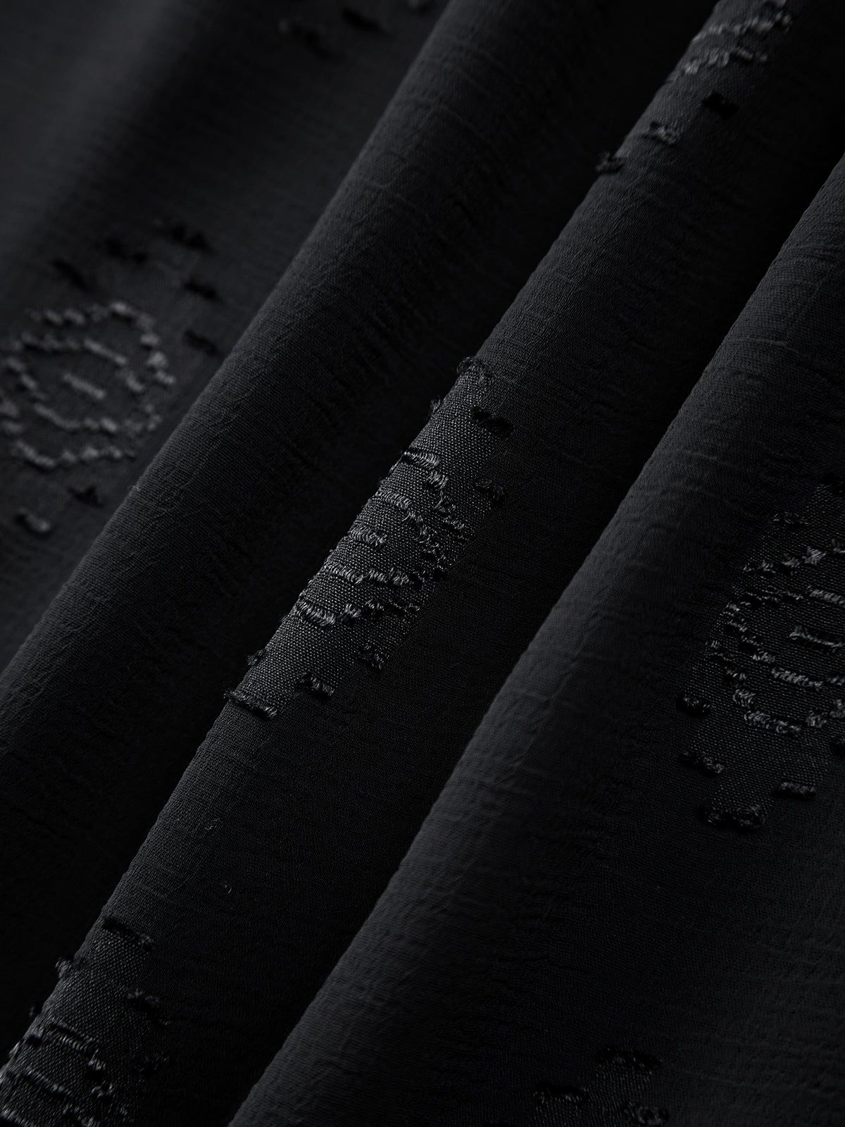 V-Neck Mesh Long Sleeve Midi Dress sold by COMMENSE product image thumbnail 3