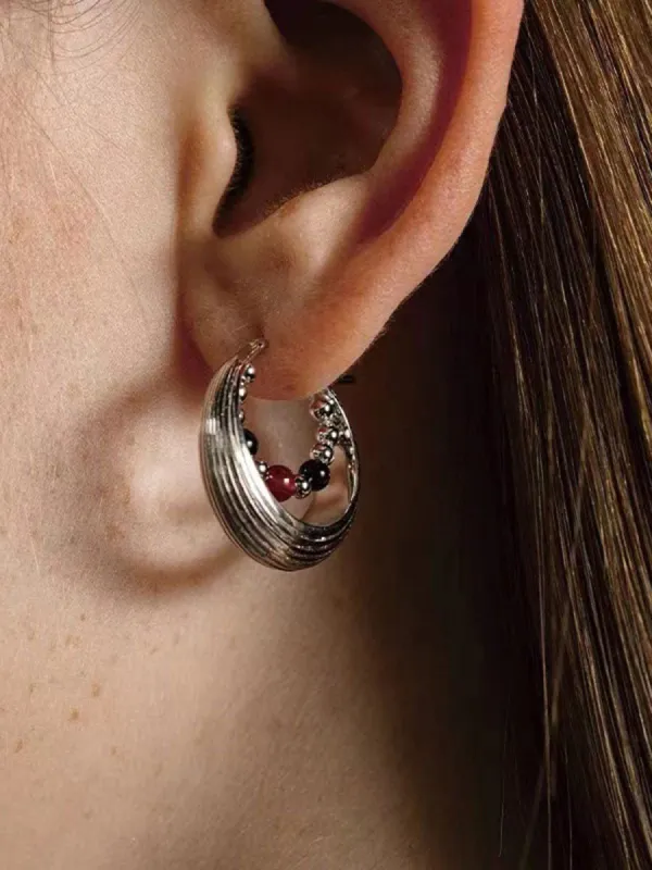 Minimalist Beaded Earrings sold by COMMENSE