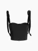 Tied Mesh Corset Crop Top sold by COMMENSE