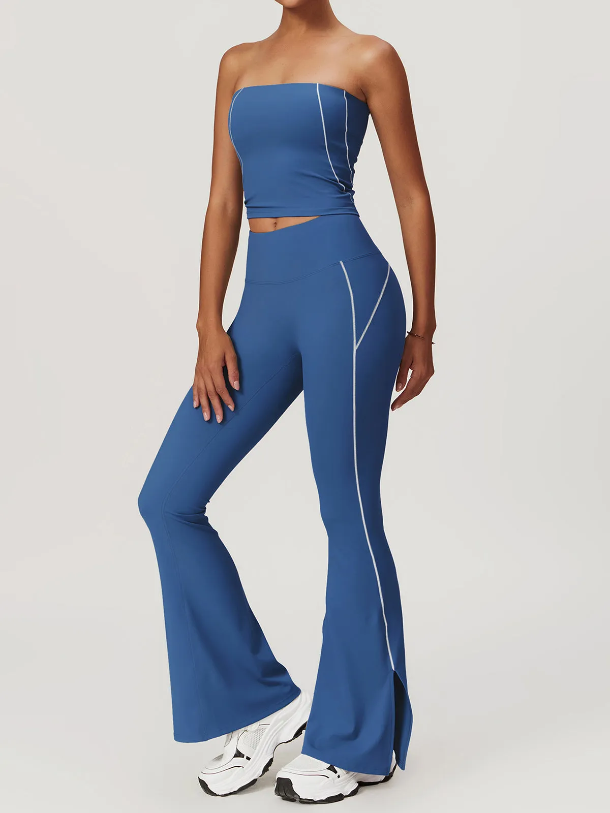 High Waist Hip-Lifting Flare Leggings sold by COMMENSE product image thumbnail 4