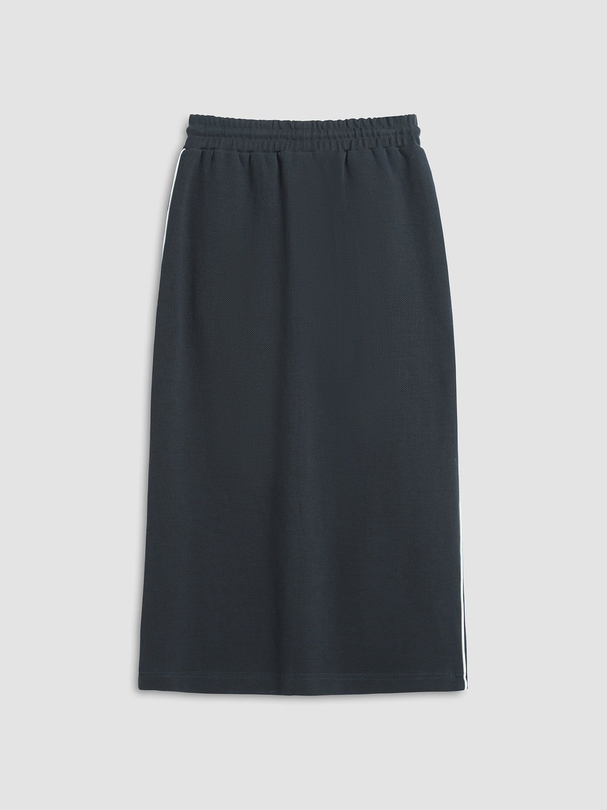 Solid Drawstring Slit Skirt sold by COMMENSE product image thumbnail 3