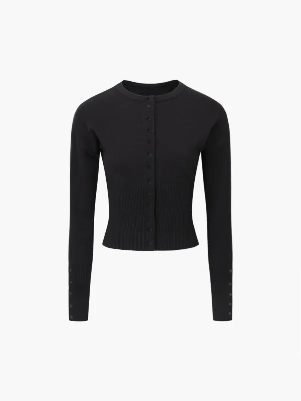 Button Down Long Sleeve Cardigan sold by COMMENSE