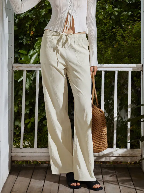 Vacay Mood Wide Leg Pants sold by COMMENSE