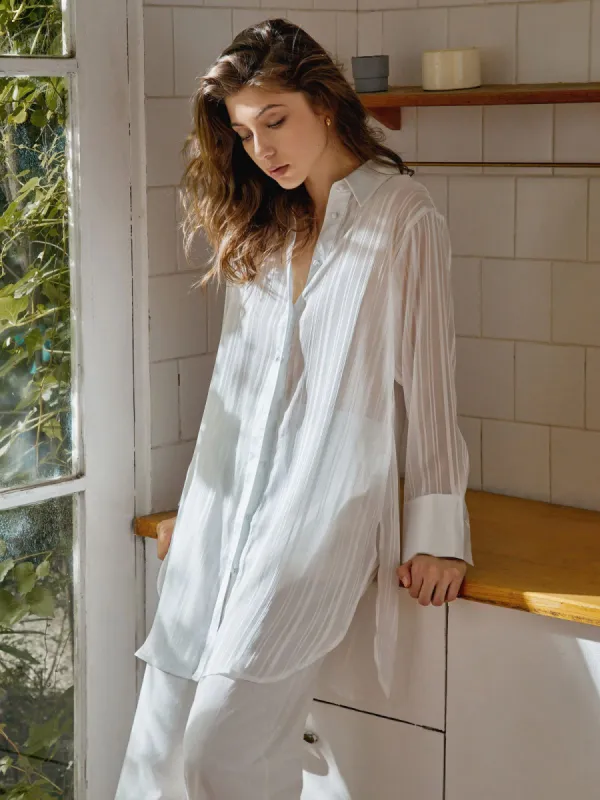 Vacay Mood Cover Up Shirt sold by COMMENSE