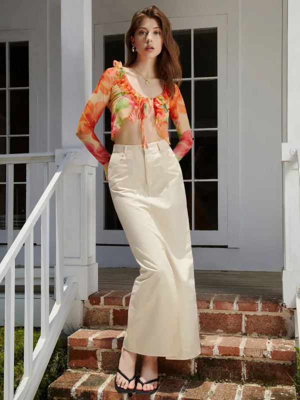 Utility Buttoned Maxi Skirt sold by COMMENSE