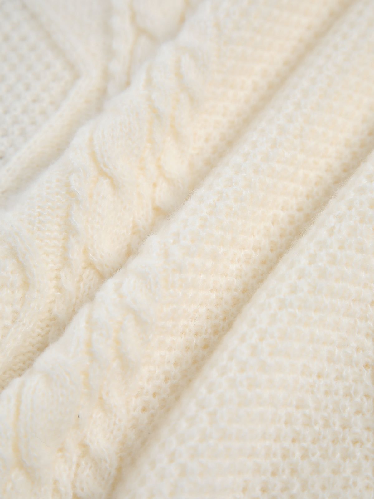 The New Way Contrast Trim Cable Knit Cardigan sold by COMMENSE product image thumbnail 4