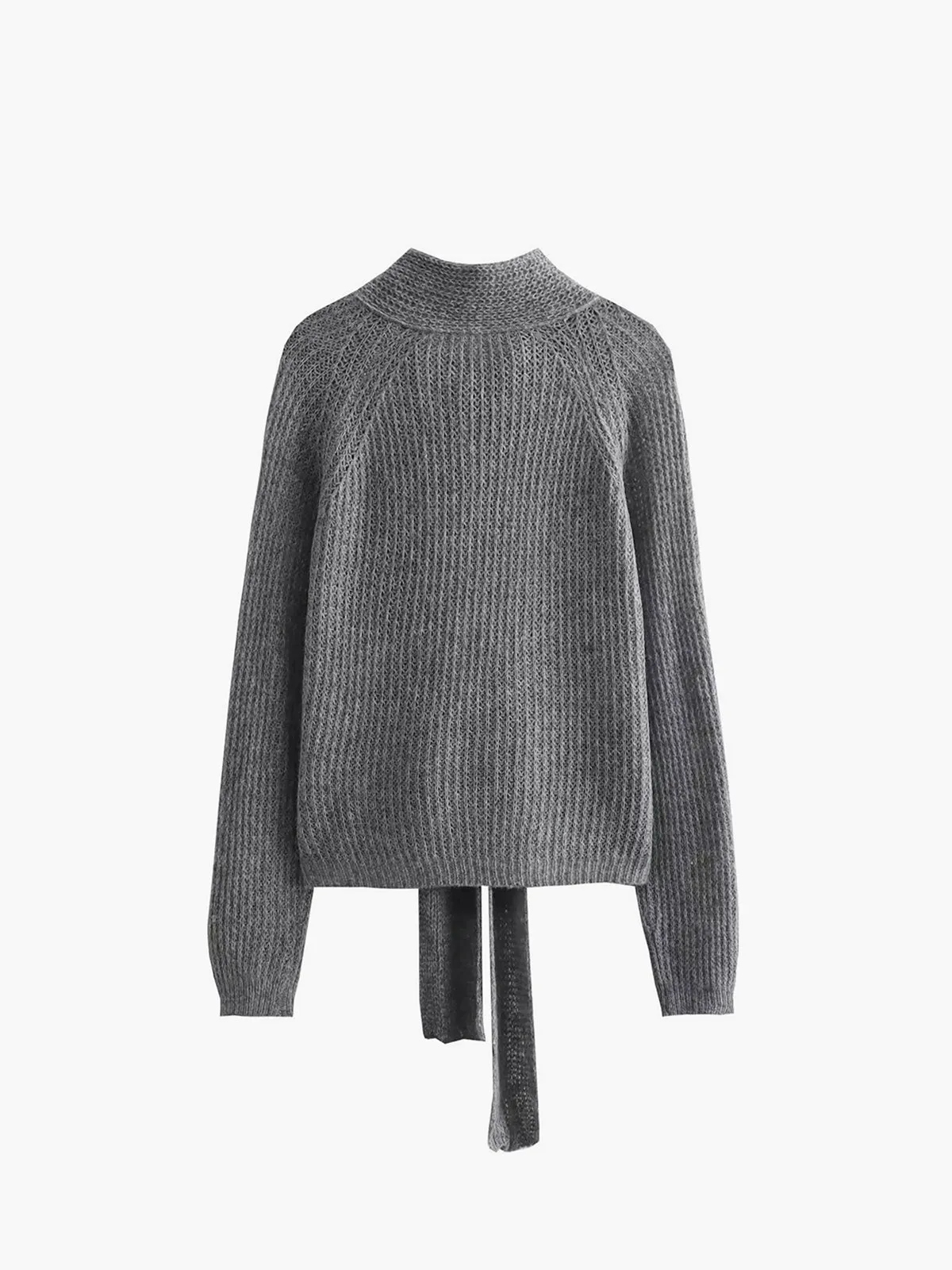 Knit Tie-Front Sweater sold by COMMENSE product image thumbnail 4