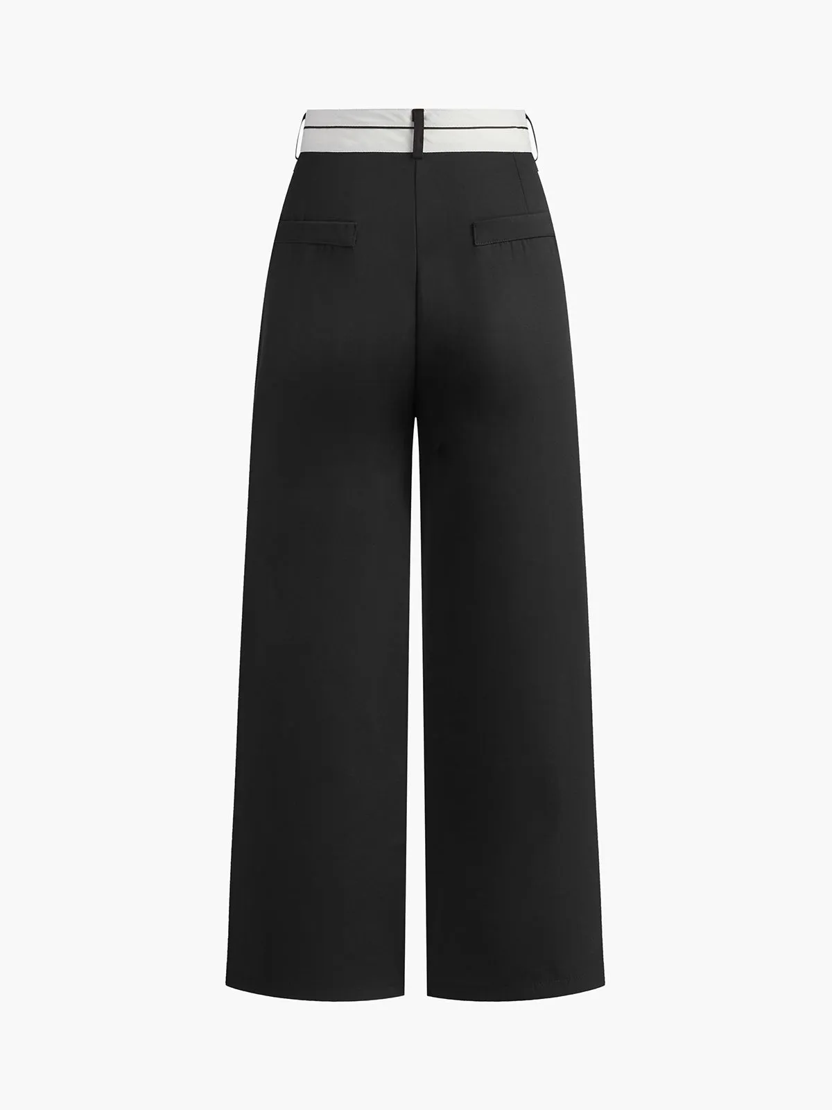 Casual Contrast Wide Leg Pants sold by COMMENSE product image thumbnail 2