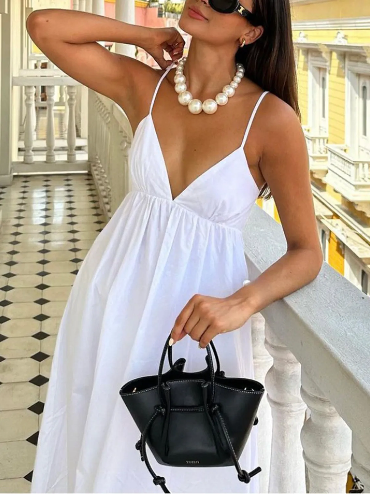 Coastal Cowgirl Open Back Long Dress sold by COMMENSE product image thumbnail 2