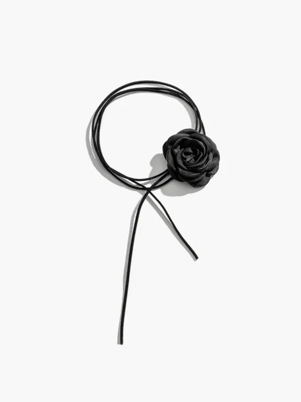 Rosette Bud Choker Necklace sold by COMMENSE