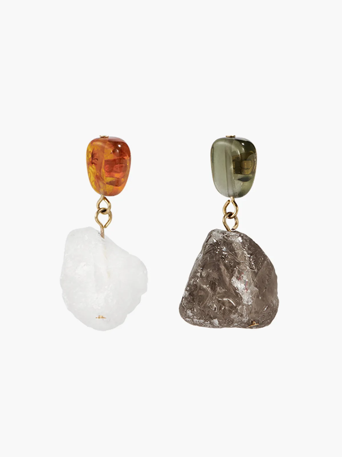Irregular Natural Stone Earrings sold by COMMENSE