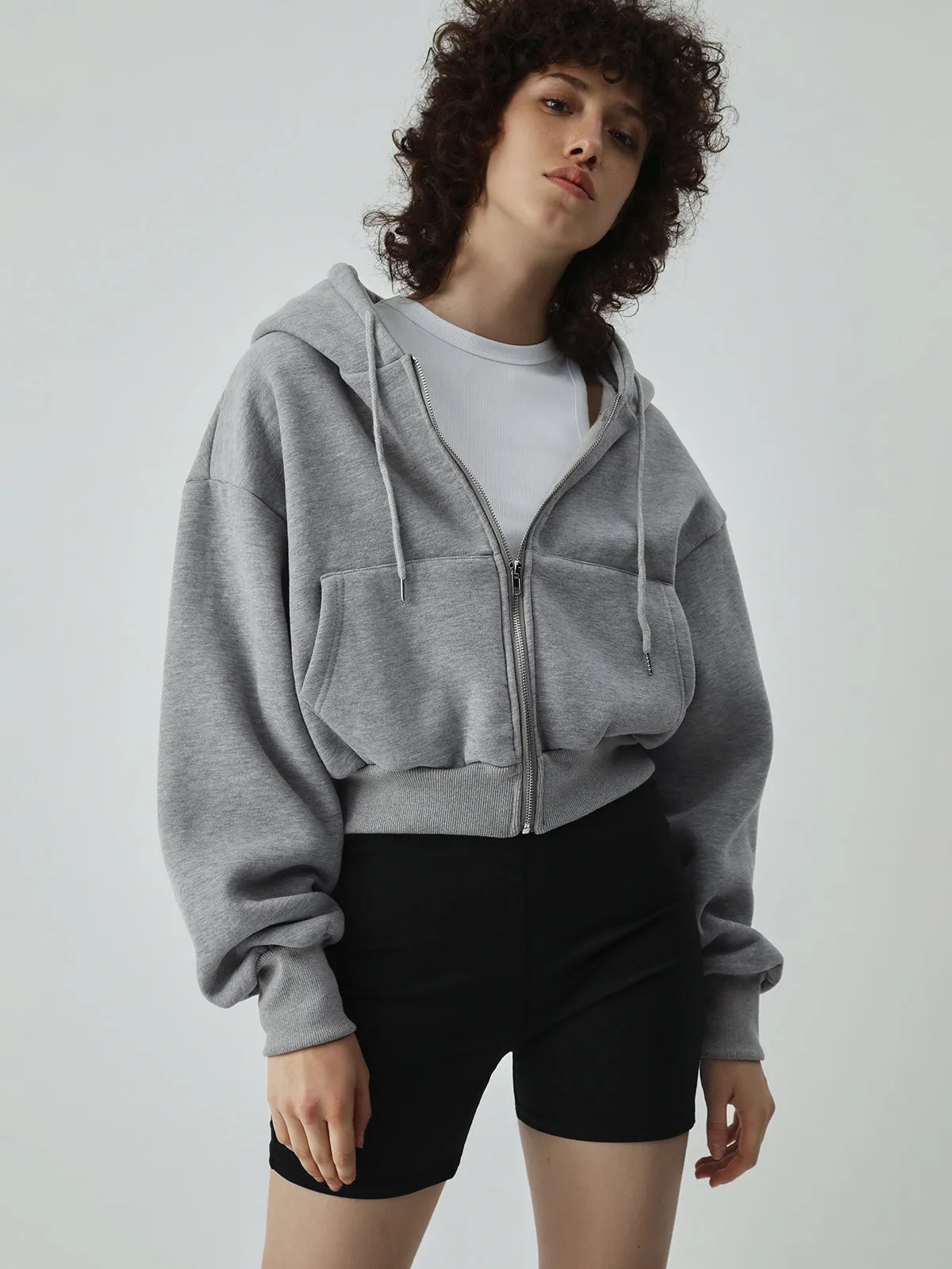 Athleisure Crop Hoodie sold by COMMENSE