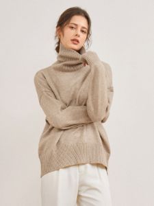 Plain Turtleneck Sweater sold by COMMENSE