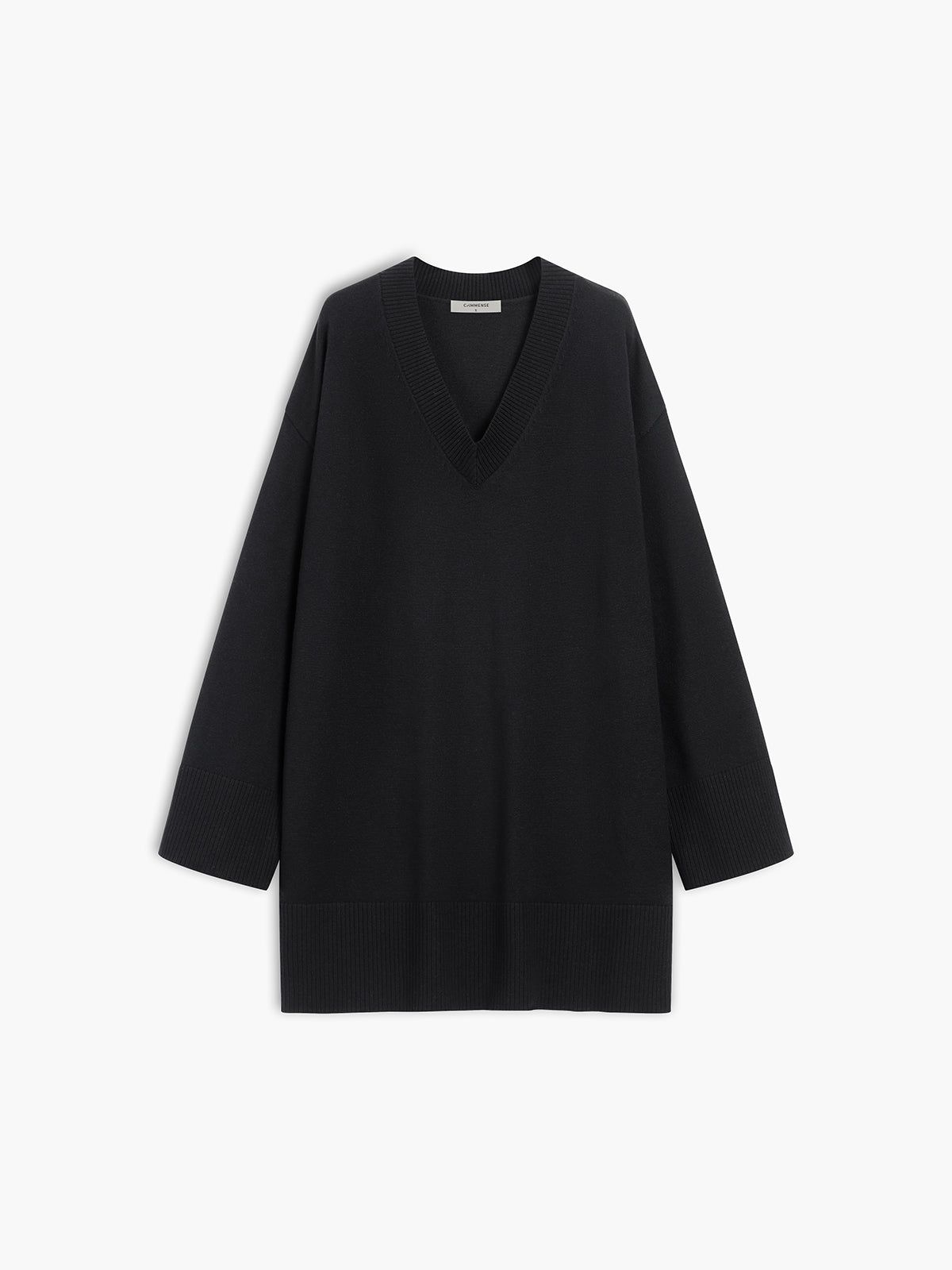 Casual Oversized V-neck Sweater sold by COMMENSE product image thumbnail 2