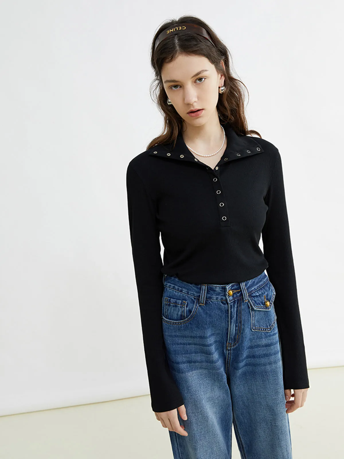 Button Up Collared Shirt sold by COMMENSE product image thumbnail 3