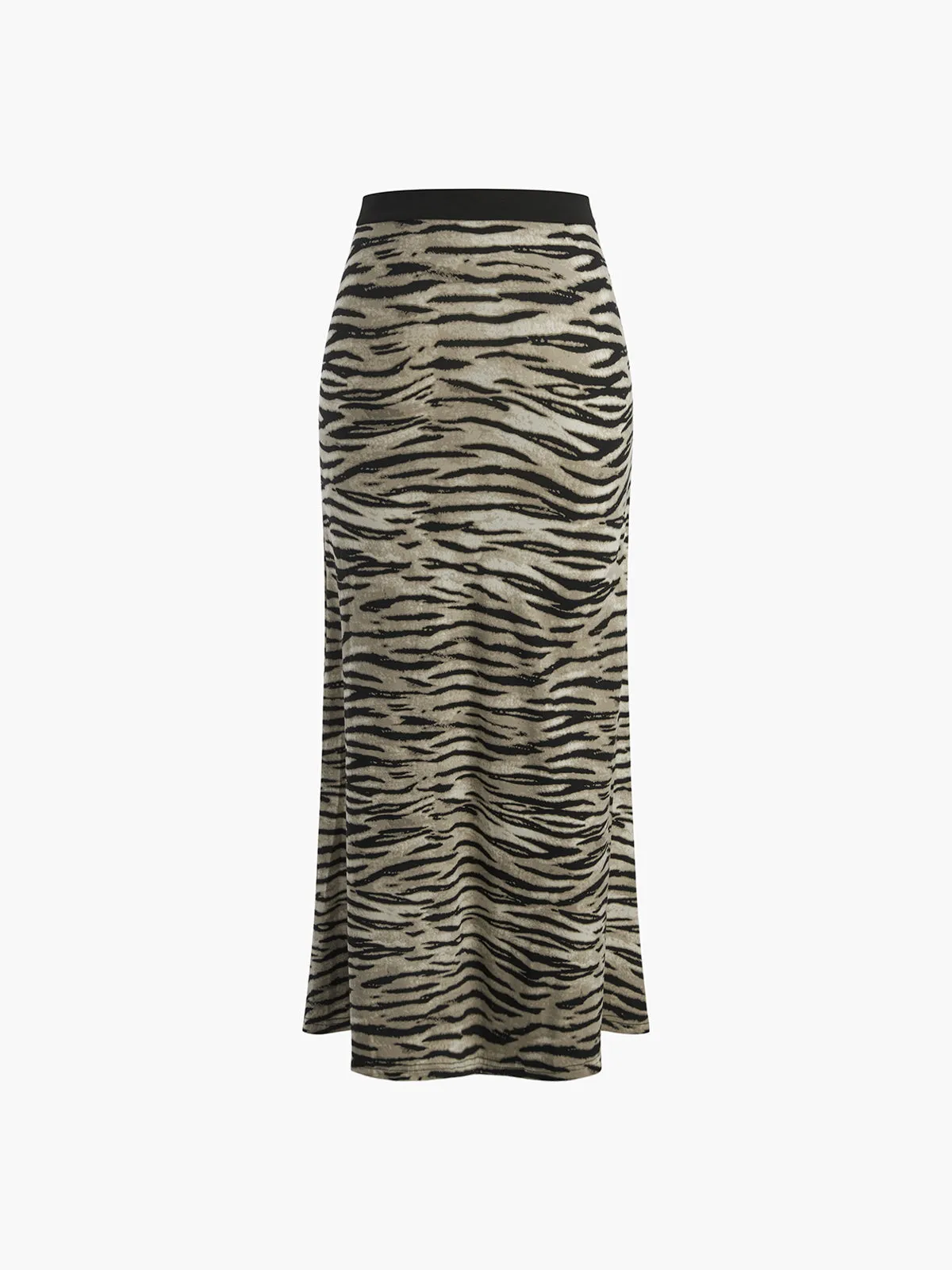 Tiger Pattern High Waist Skirt sold by COMMENSE product image thumbnail 5