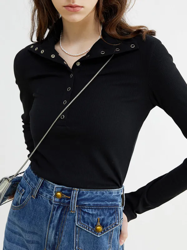 Button Up Collared Shirt sold by COMMENSE