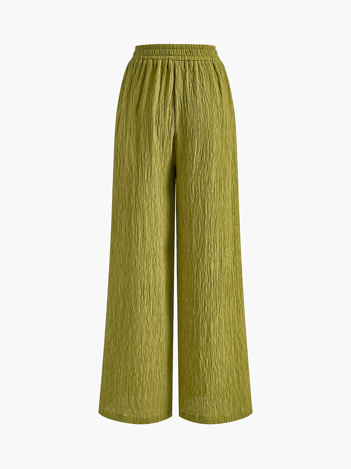 Cross Halter Plisse Pants Set sold by COMMENSE product image thumbnail 4