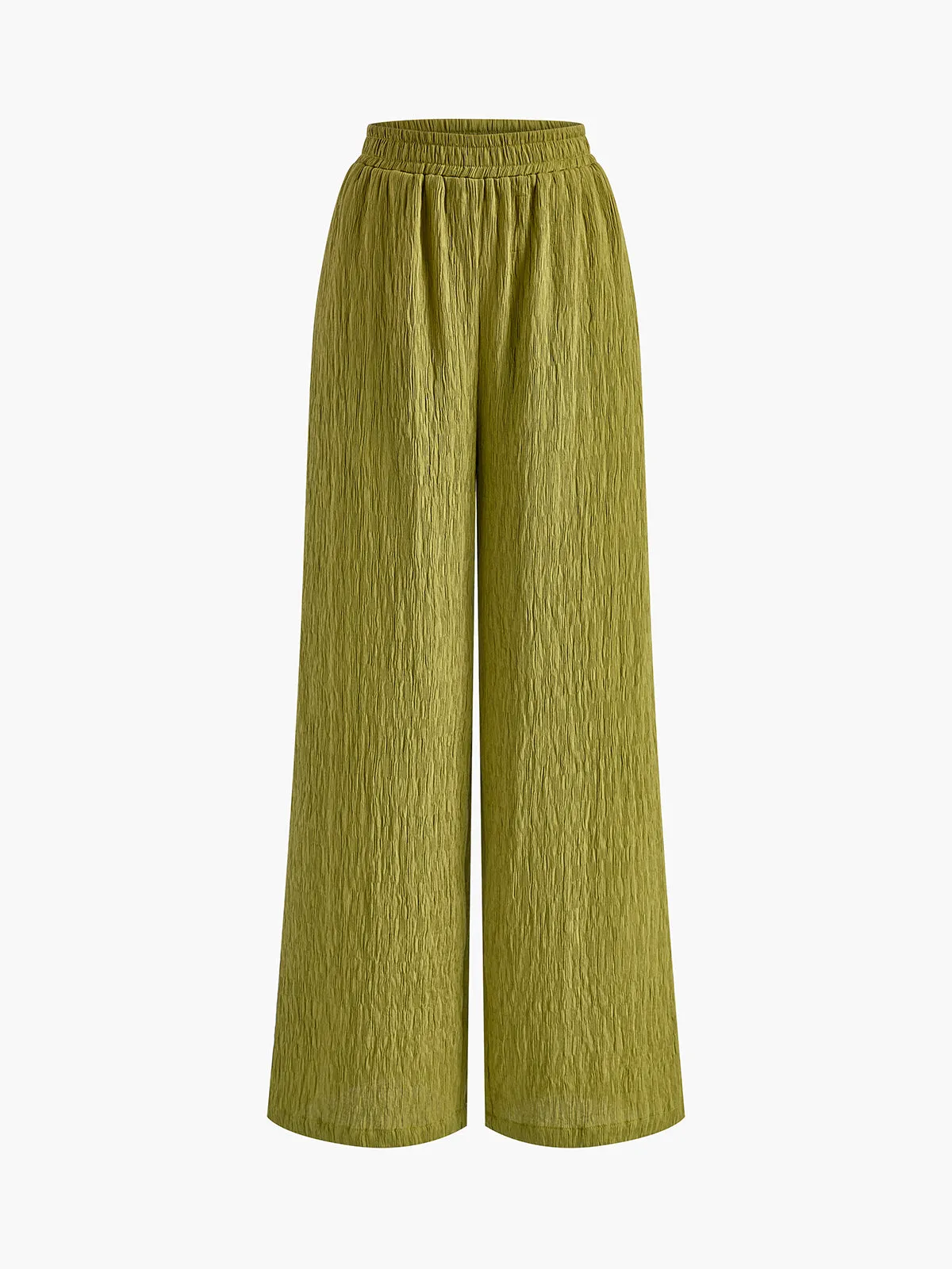 Cross Halter Plisse Pants Set sold by COMMENSE product image thumbnail 3