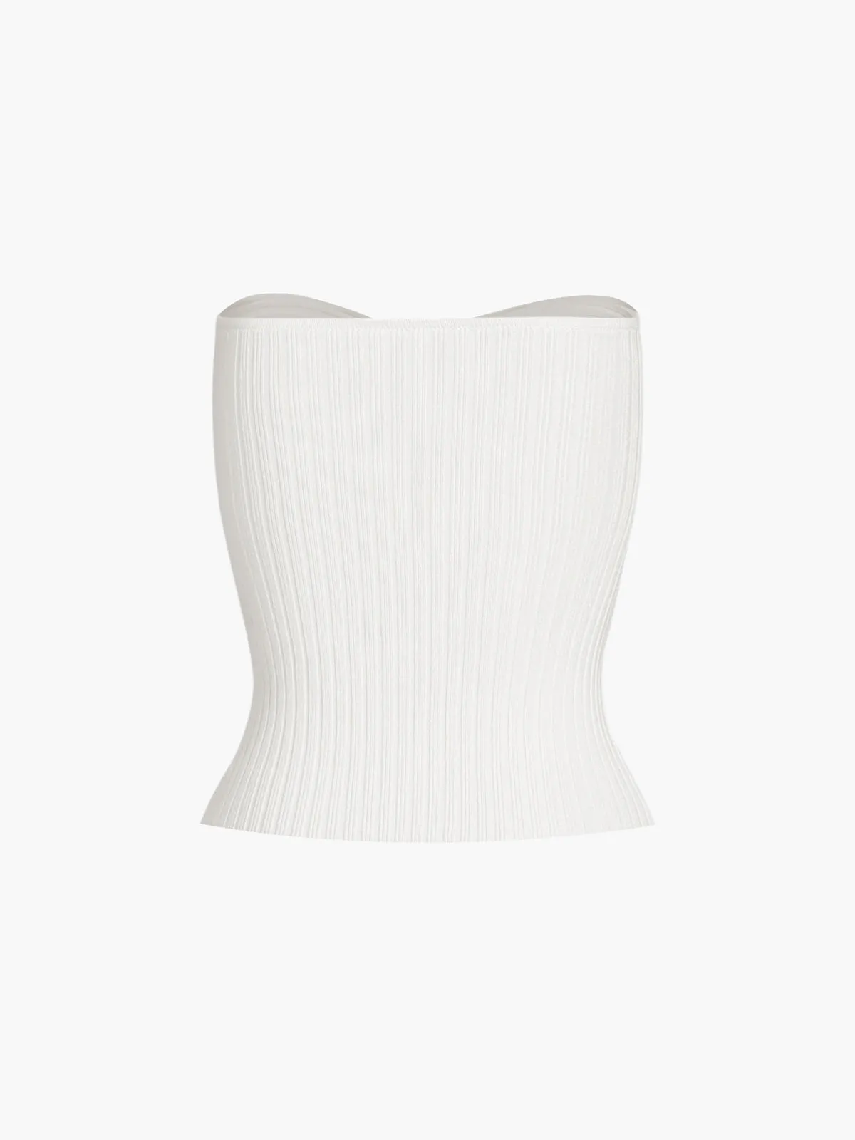 Solid Ribbed Tube Top sold by COMMENSE product image thumbnail 4